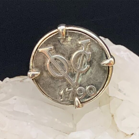 Designer Tracey Mayer 1790 Dutch Netherlands Coin Ring Sterling Silver J256 - Picture 11 of 16